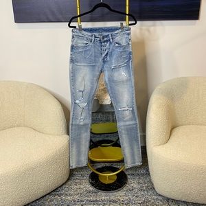 MENS KSUBI VAN WINKLE PUNK BLUE TRASHED SIZE:31